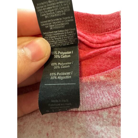 Wallen Combs ‘20 Bleached Graphic Tee Small Red Country Music Shirt Anvil USA - Picture 5 of 5